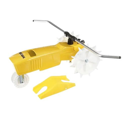 Nelson Rain Train Traveling Sprinkler for Yard, Heavy Duty Rotating Lawn Sprinkler with Large Area Coverage, Yellow
