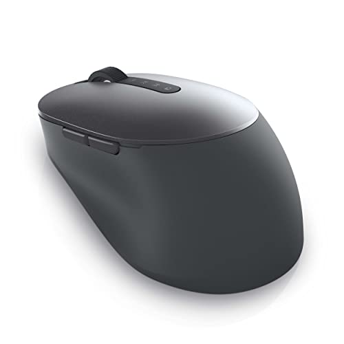 Dell Mobile Wireless Mouse - MS3320W, Wireless - 2.4 GHz, Bluetooth 5.0, Optical LED, Mechanical Scroll, 1600 DPI, 3-Buttons - Black