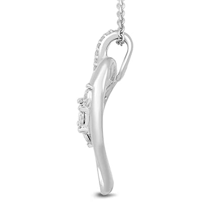 Amazon Essentials Diamond 3 Stone (1/4 cttw)18" Pendant Necklace (previously Amazon Collection)