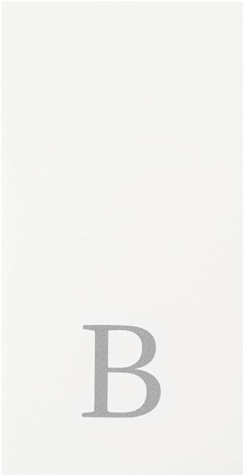Luxenap 15.8 X 7.9 Inch Linen-Feel Guest Towels, 50 Lettered Hand Towels