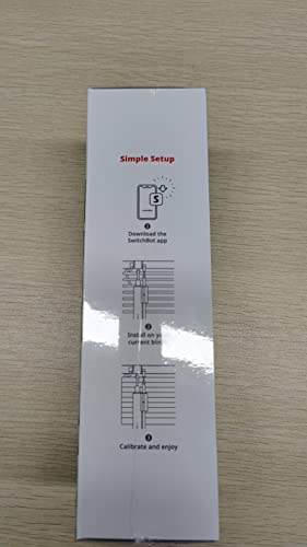 SwitchBot Blind Tilt Motorized Blinds - Smart Electric Blinds, Automatic Blind Opener and Closer, Solar Powered, Light Sensing Control, Add Hub Mini to Make it Compatible with Alexa & Google Home