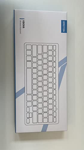OMOTON Bluetooth Keyboard for Mac, Wireless keyboard for Apple MacBook Pro/Air, iMac, iMac Pro, Mac Mini, Mac Pro, QWERTY UK Layout, Silver