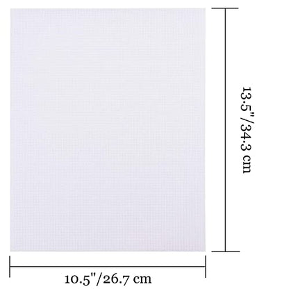 Tosnail 20 Pcs 7 Count Clear Plastic Mesh Canvas Sheets, 10.5x13.5 Inch Plastic Mesh Sheets for Knit and Crochet Projects Embroidery Acrylic Yarn Crafting