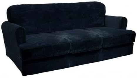 CUCRAF T Cushion Sofa Cover 4 Piece Slipcovers, Soft Thick Velvet Couch Cover