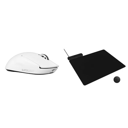 Logitech G PRO X SUPERLIGHT 2 Wireless Gaming Mouse, 60g Pro-Grade with 5 Programmable Buttons, 44k DPI Sensor, 8kHz Report Rate, USB-C Charging for PC/Mac - Black