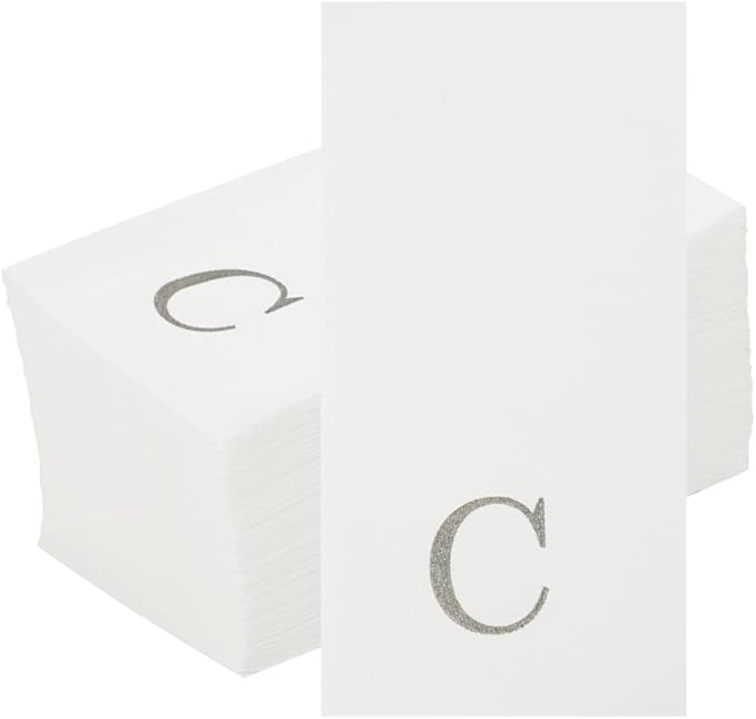 Luxenap 15.8 X 7.9 Inch Linen-Feel Guest Towels, 2000 Lettered Hand Towels