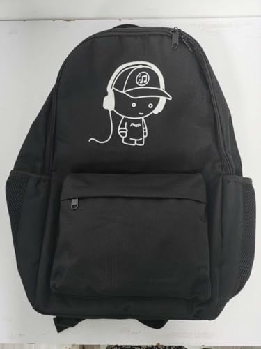 SAMIT Luminous School Bag Anime Backpack Boys Rucksack Cool Bookbag Laptop Backpack Lightweight Casual Daypacks with USB Charging Port and Pencil Case for Unisex Kids
