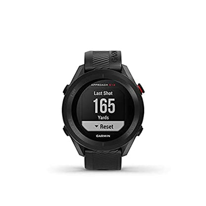 Garmin Approach S12 GPS 44mm Golf watch, essential on course features, pre loaded with 43,000 courses, up to 30 hours in GPS mode, Black