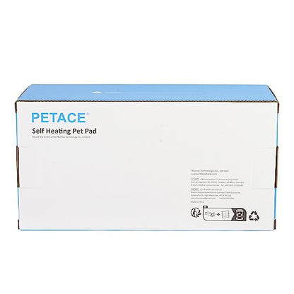 Petace Cat Self-heating Pad 60 x 45 cm, Pet Self-warming Bed, Electric-Free Heated Cat Mat, Warm Dog Blanket Machine Washable