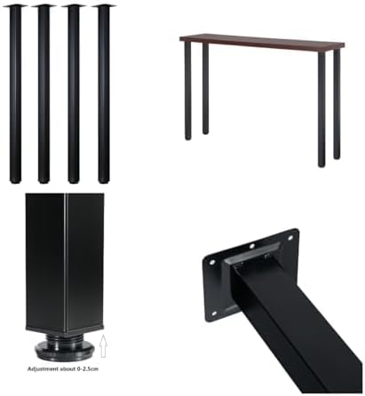 LCSDLHLSY Table Legs 36 inch, Heavy Duty Furniture Legs, Adjustable Square Desk