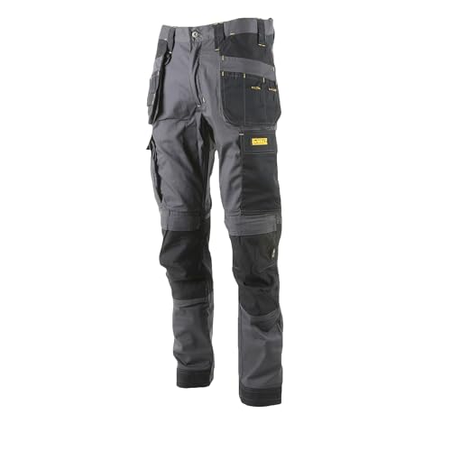 DEWALT Men's Fairhaven Pro-Stretch, Slim Fit, Holster Pocket Work Trousers, Grey, W32/L31