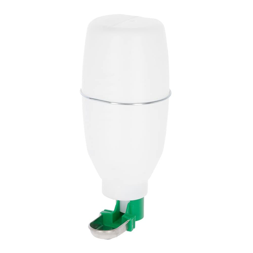 Kerbl 74302 Automatic Drinker for Rabbits with Stainless Steel Tray