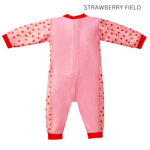 Splash About Warm in One Baby Wetsuit, Strawberry Field, 6-12 Months