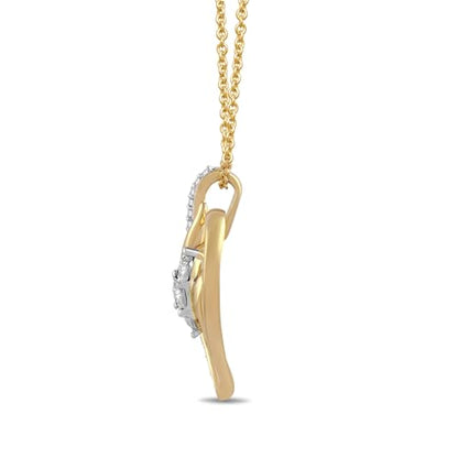Amazon Essentials Diamond 3 Stone (1/4 cttw)18" Pendant Necklace (previously Amazon Collection)