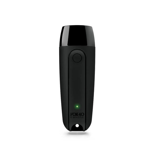 Fox 40 Rechargeable Electronic Whistle + Lanyard, Black
