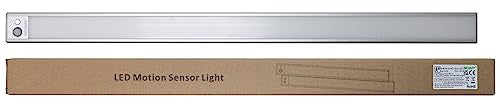 SOAIY LED Dimmable Under-Unit Light 60 cm Kitchen Lamp 3000 mAh Rechargeable Cabinet Lighting with Motion Sensor 3 Light Heat 2700 K,6500 K Magnetic Light Strip for Kitchen Cupboard Wardrobe Bathroom