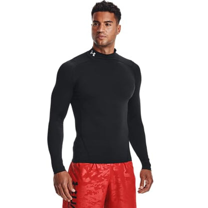 Under Armour Men's UA HG Armour Comp Mock LS Shirt Black