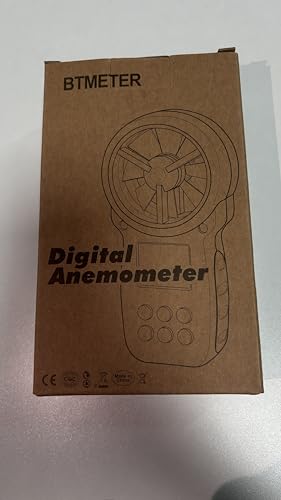 BTMETER BT-100 Digital Anemometer Handheld, Anemomters Wind Speed Meter for Measuring Wind Speed, Temperature and Wind Chill with Backlight and Max/Min/AVG for HVAC Shooting Drone