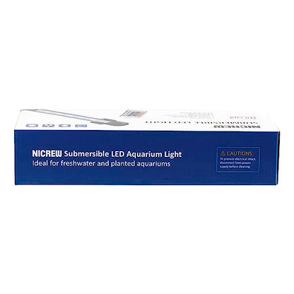 NICREW Submersible Aquarium Light, Underwater RGB Multicolor LED Lights for Fish Tank, 7 Inches, 18cm