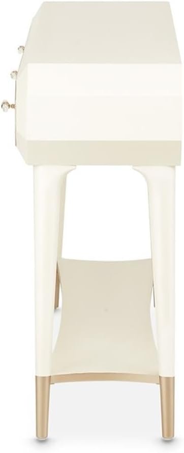 MICHAEL AMINI La Rachelle 3 Drawer Console Table in Champagne Ivory