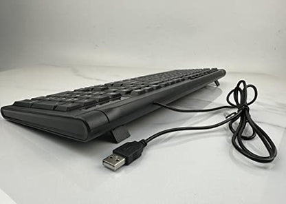 Rii RK907 USB Wired Keyboard Full Size Office Keyboard Compatible with Mac PC Tablet Windows Android Microsoft UK Layout