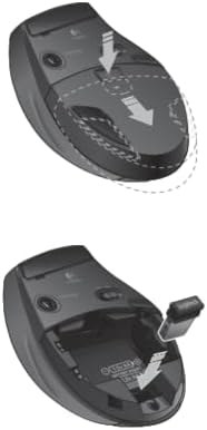 Logitech M705 Marathon Wireless Mouse, Gaming Mouse Wireless, 2.4 GHz USB Receiver, 5-Programmable Buttons, 3-Year Battery, PC, Mac, Laptop, Chromebook - Black