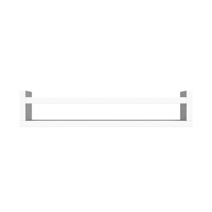 Onlysky Set of 4 Wall-Mounted Kid's Bookshelf - White Floating Nursery Book Shelves - Durable Wood Construction - Ideal for Nursery Decor, Kids Room, Toy Storage