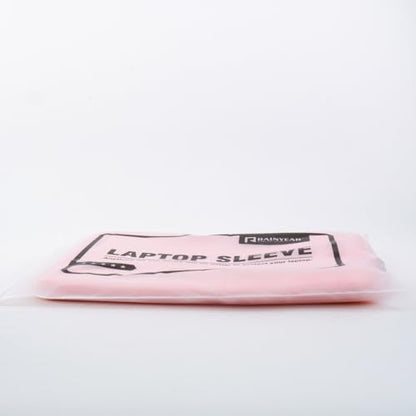 RAINYEAR 13 Inch Laptop Sleeve Soft PU Leather Case Water Resistant Padded Zipper Protective Carrying Bag Compatible with 13.3" Notebook Computer Chromebook Ultrabook(Pink)