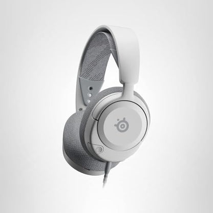 SteelSeries Arctis Nova 1P Multi-System Gaming Headset — Hi-Fi Drivers — 360° Spatial Audio — Comfort Design — Durable — Lightweight — Noise-Cancelling Mic — PS5/PS4, PC, Xbox, Switch - White