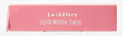 THE TWIDDLERS 5 Liquid Motion Timers Sensory Timer Hourglasses - 14cm, 5 Colours - Kids Water Bubble Lava Lamp Calming Sensory Toys for Autism, Stress Relief, Relaxation, ADHD