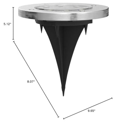 SOLPEX Solar Ground Lights, 12 Pack Solar Lights Outdoor Waterproof, 8 LED Solar Powered Landscape Lighting for Garden Yard Patio Driveway Pathway Walkway (Warm White)