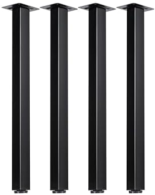 LCSDLHLSY Table Legs 32 inch, Adjustable Square Furniture Legs,