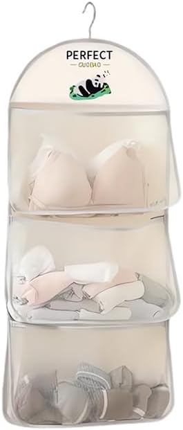 MIUPOO Multi Purpose Multi Layer Mesh Storage Hanging Bag, Hanging Storage