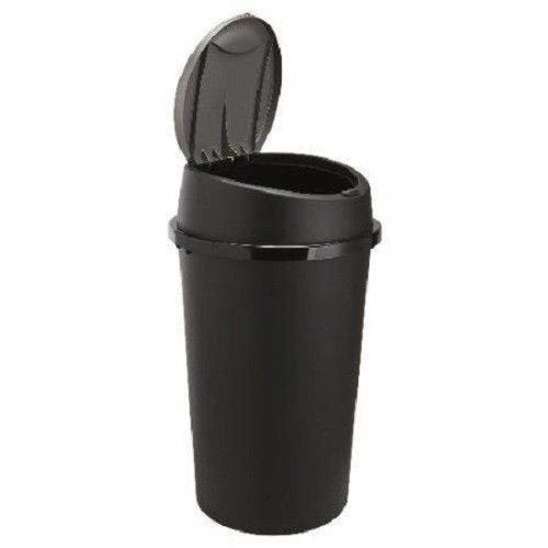 45 Liter 45L TOUCH BIN Colour Bin for Home Garden Office School Kitchen Bathroom Top Bin Portable Pedal Bin Removable Lid BLACK
