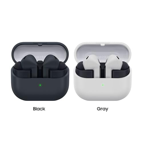 SAMSUNG Galaxy Buds 3 FE (2025) True Wireless Bluetooth Earbuds, Active Noise Cancellation, Powerful Sound, Clear Calls, Long Lasting Battery, Hands Free AI, Gray [US Version, 2 Year Warranty]