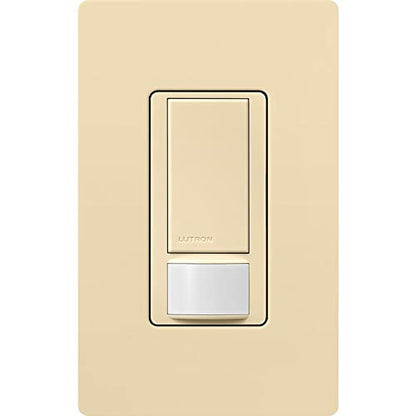 Lutron Maestro Motion Sensor Light Switch Indoor for Bathroom, Garage, Laundry Room, Any Bulbs, Occupancy Vacancy Sensor, Single-Pole, MS-OPS2-WH, White