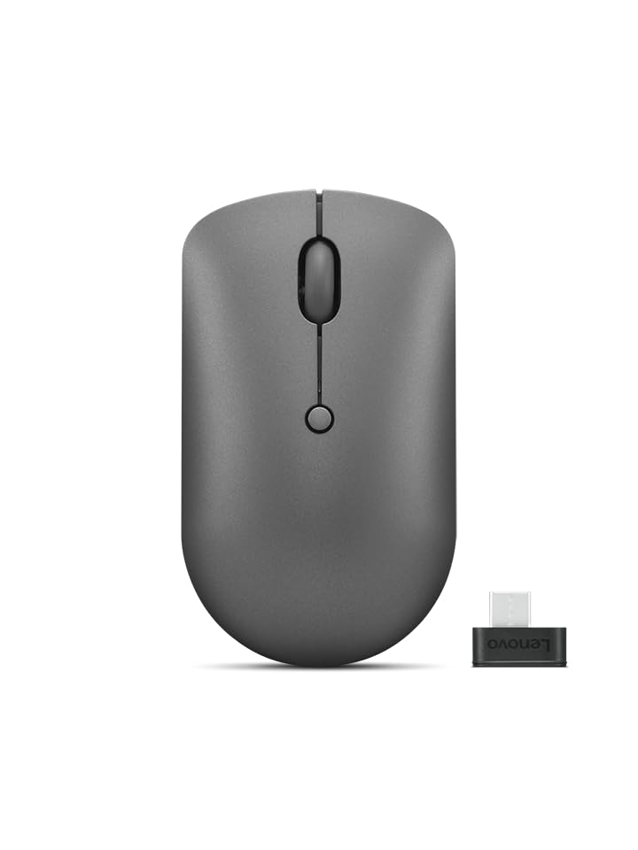 Lenovo 540 Wireless Computer Mouse for PC, Laptop, Computer with Windows or Chrome OS - 2.4 GHz USB-C Wireless Pairing Receiver - Compact Size - 18-Months Battery Life - Ambidextrous -Abyss Blue