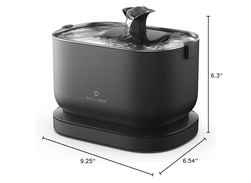 PETLIBRO Cat Water Fountain, Cordless Pet Water Fountain Battery Operated, 2.5L/84oz Dockstream Water Fountains for Cats Indoor, Cat Fountain with Stainless Steel Tray, Easy to Clean BPA-Free
