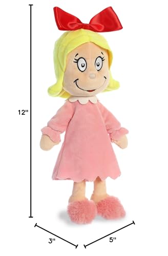 Aurora® Whimsical Dr. Seuss™ Cindy Lou Who Stuffed Animal - Officially Licensed Plush for Imaginative Play - Perfect for Kids and Adults - Multicolor 12 Inches