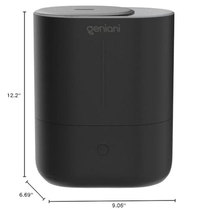 GENIANI Ultrasonic Cool Mist Humidifier for Bedroom, Large Rooms, Home, 4L - Easy Fill & Clean Humidifier for Plants w/Auto Shut-off, 40H Runtime - Quiet, Top Fill Air Humidifier