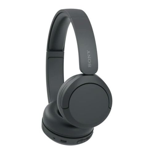 Sony WH-CH520 Compact Easy Carrying Wireless Bluetooth On-Ear Headphones with Microphone (Black)