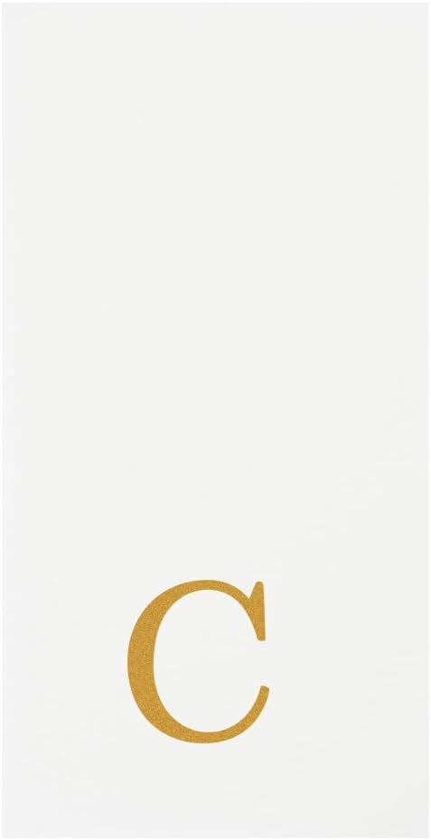 Luxenap 15.8 X 7.9 Inch Linen-Feel Guest Towels, 50 Lettered Hand Towels