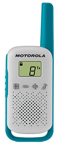 Motorola Moto T42 Talkabout PMR446 2-Way Walkie Talkie Portable Radio’s (One Pack of 3), Green, Blue and Orange
