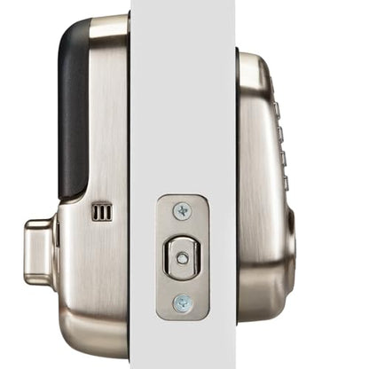 Yale Assure Lock Deadbolt, Satin Nickel Digital Touchscreen Keypad with Z-Wave and Backup Key for Front or Back Entry Door, YRD226-ZW2-619