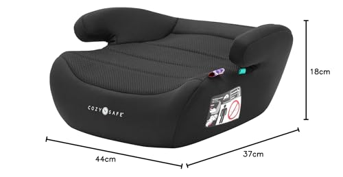 Cozy N Safe Neo 125-150cm i-Size Child Booster Seat, 22-36KG, Approx. 6-12 Years Old, Forward Facing, Removable Covers, Deep Foam Padded seat and armrests, 3-Point Seatbelt, ECE R129