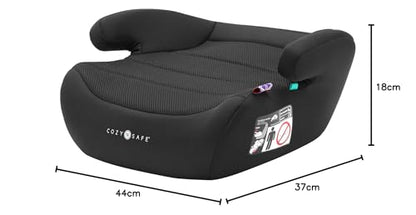 Cozy N Safe Neo 125-150cm i-Size Child Booster Seat, 22-36KG, Approx. 6-12 Years Old, Forward Facing, Removable Covers, Deep Foam Padded seat and armrests, 3-Point Seatbelt, ECE R129
