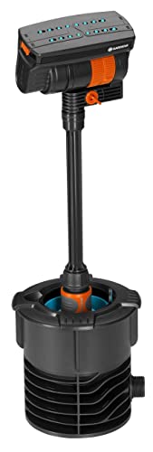 Gardena Pipeline sprinkler system rectangular sprinkler: For watering areas of up to 216 m², reach of up to 18 m, spray spread of up to 12 m, Original System fitting (08251-20)