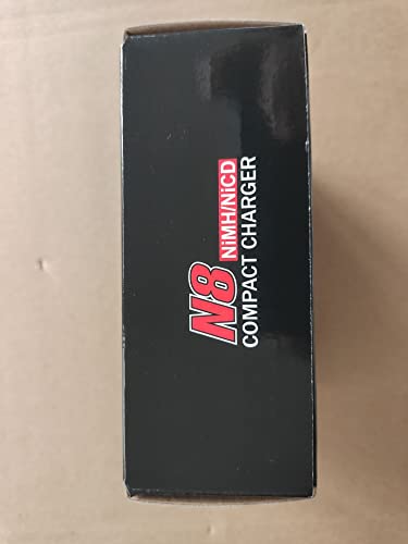HTRC N8 NiMH Charger for 2-8s Nimh/NiCD Battery Pack(2.4V 3.6V 4.8V 6V 7.2V 8.4V 9.6V) of Airsoft RC Car RC Boat Drone,RC Charger for NiMH/NiCD Battery Pack with Standard/Mini Tamiya Connector