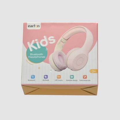 EarFun Kids Headphones Wireless, Bluetooth 5.4 Headphone for Child with Mic, 85/94dB Volume Limited Foldable Over Ear, Hi-Fi Stereo Sound, 40H Playtime, Gifts for Girl, Tablet/Phone/PC, School/Travel