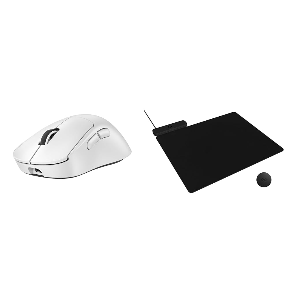 Logitech G PRO X SUPERLIGHT 2 Wireless Gaming Mouse, 60g Pro-Grade with 5 Programmable Buttons, 44k DPI Sensor, 8kHz Report Rate, USB-C Charging for PC/Mac - Black
